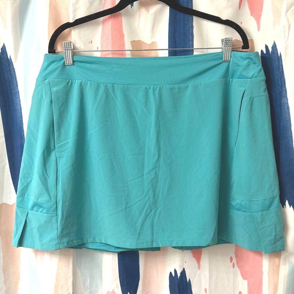 Nike Women’s Dri-Fit 15 In Skort in Teal Size XL